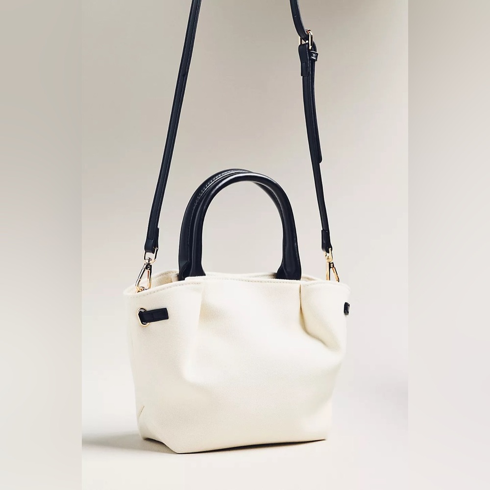BY Anthropologie Elegant White and Black Handbag - Picture 5 of 6